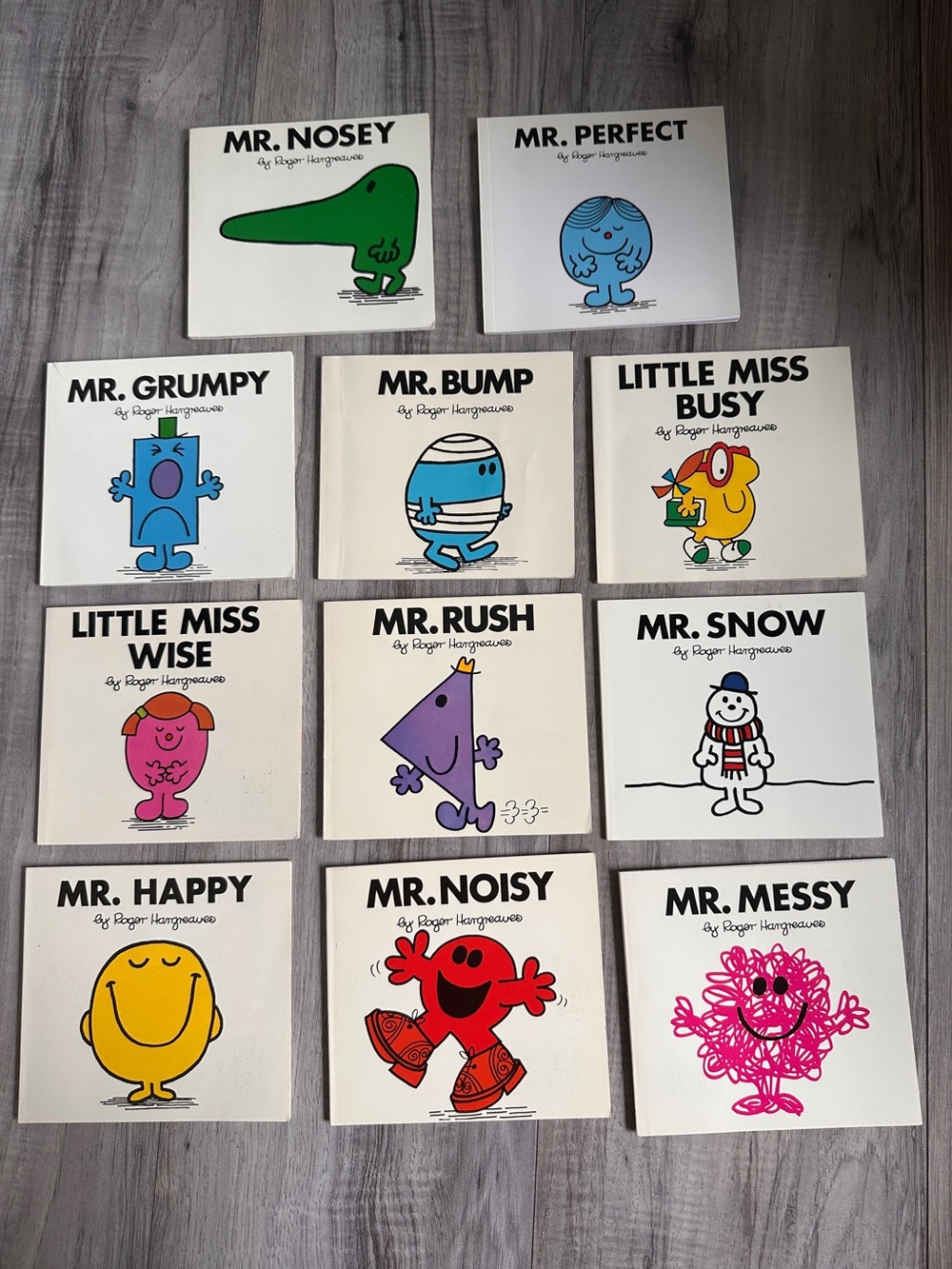 Lot of 11 Mr. Men & Little Miss Paperback Books Roger Hargreaves